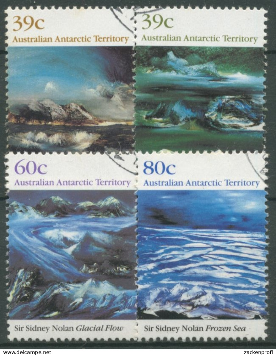 Austral. Antarktis 1989 Eislandschaften Gemälde 84/87 Gestempelt - Used Stamps