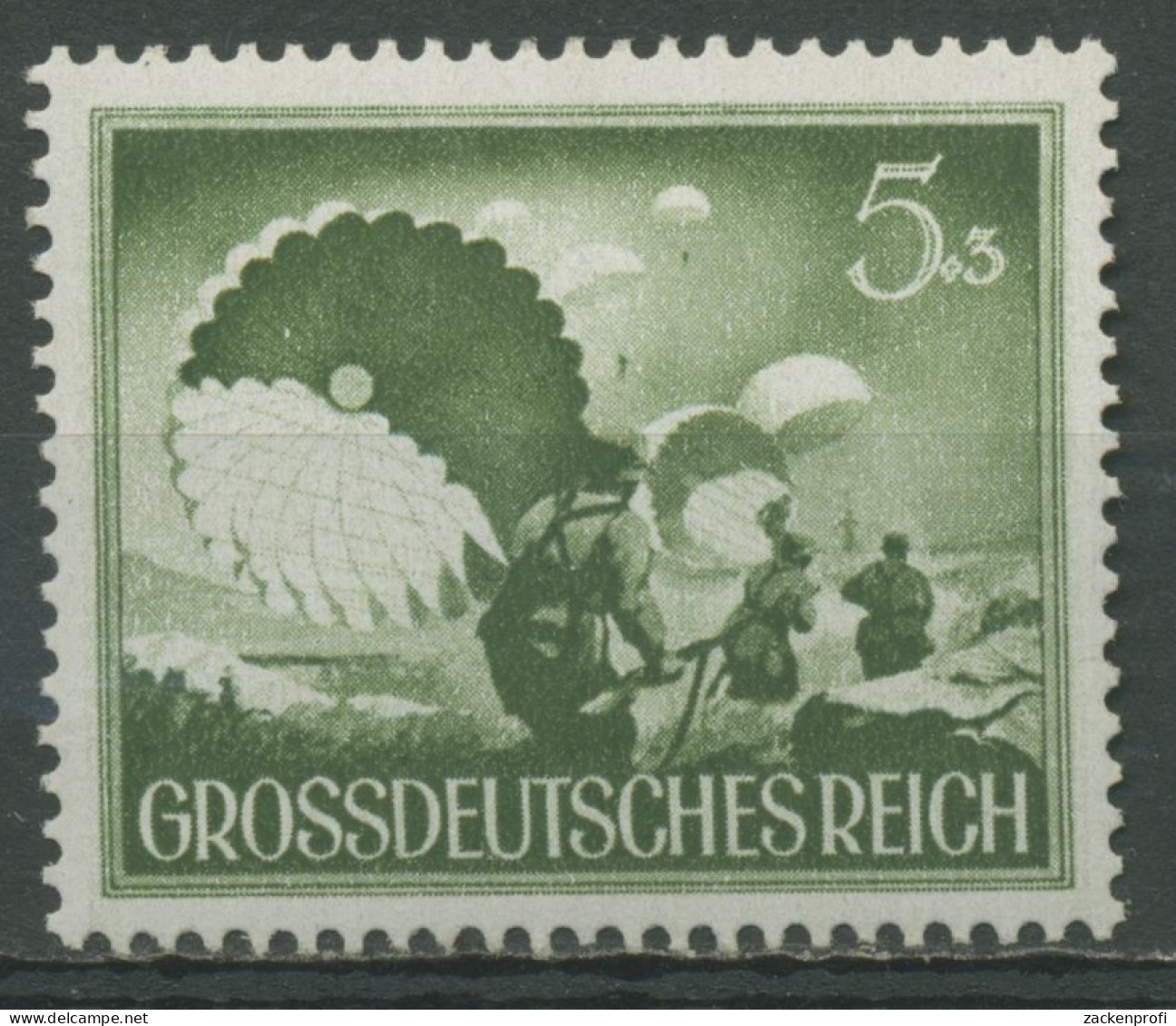 Deutsches Reich 1944 Tag D. Wehrmacht Senkrechte Gummiriffelung 875 X Postfrisch - Nuevos