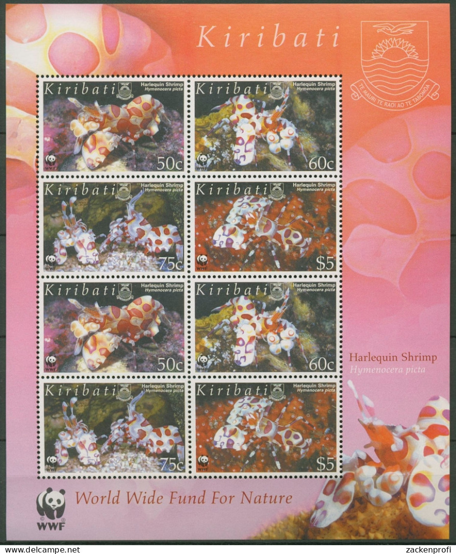 Kiribati 2005 WWF: Harlekingarnele 983/86 K Postfrisch (C73119) - Kiribati (1979-...)