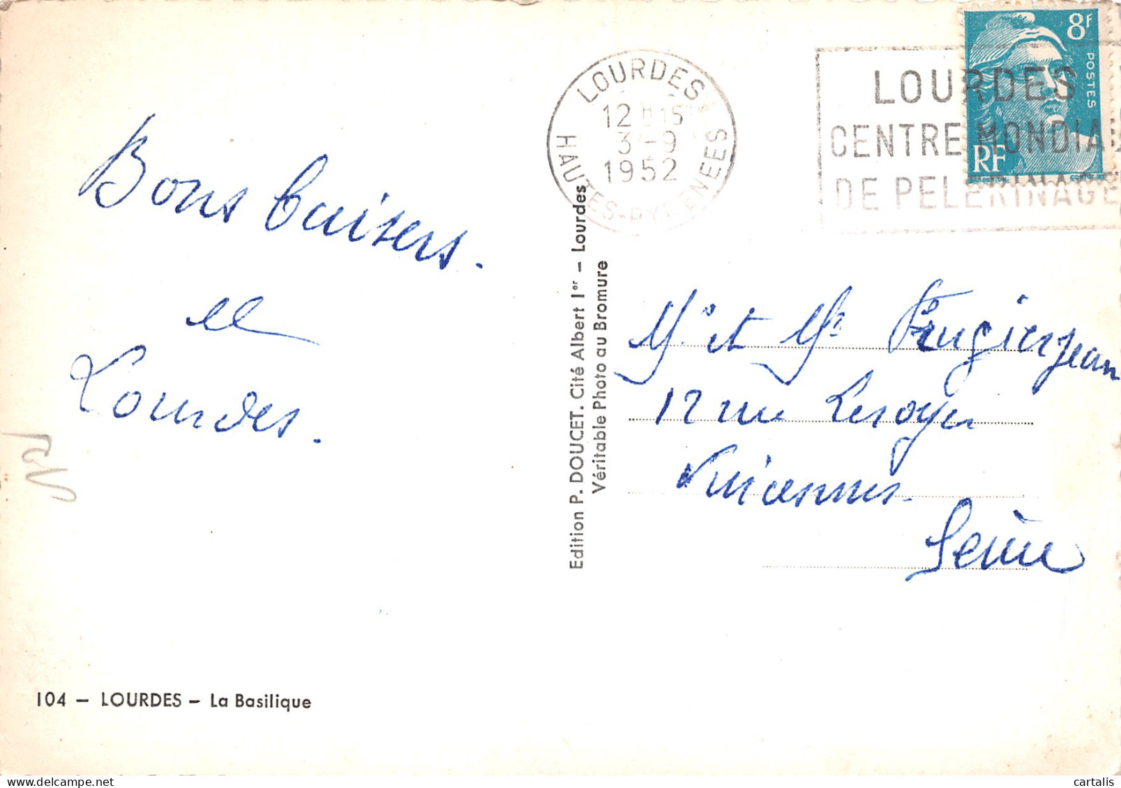 65-LOURDES-N°3773-D/0215 - Lourdes