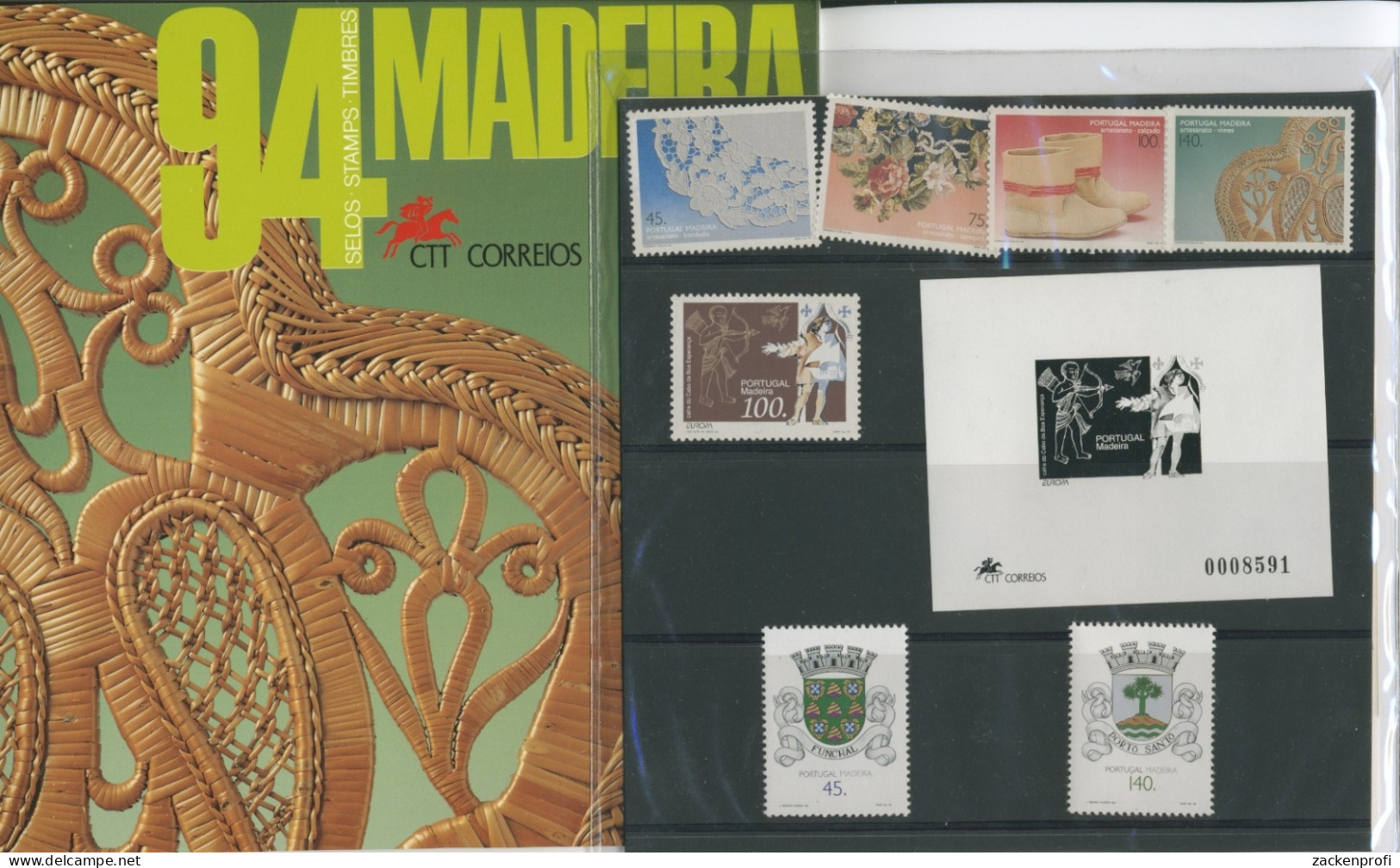 Portugal - Madeira 1994 Edition Mit Schwarzdruck 170/77 Postfrisch (XL14790) - Madère