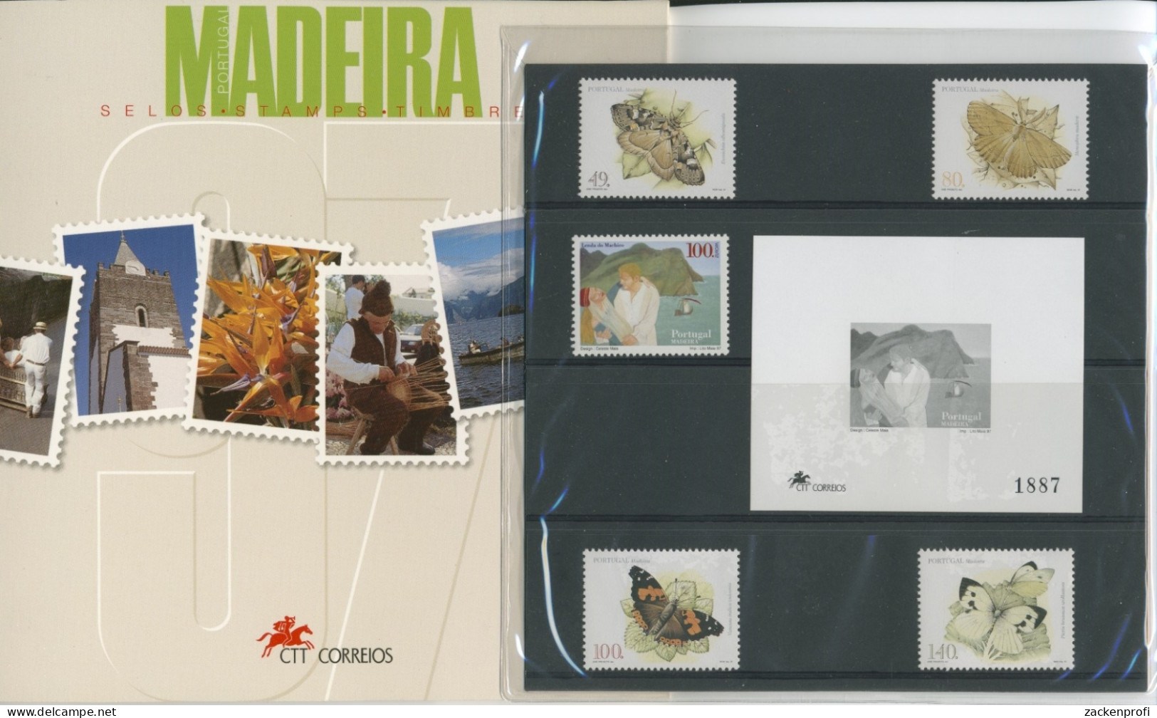 Portugal - Madeira 1997 Edition Mit Schwarzdruck 187/91 Postfrisch (XL14792) - Madeira