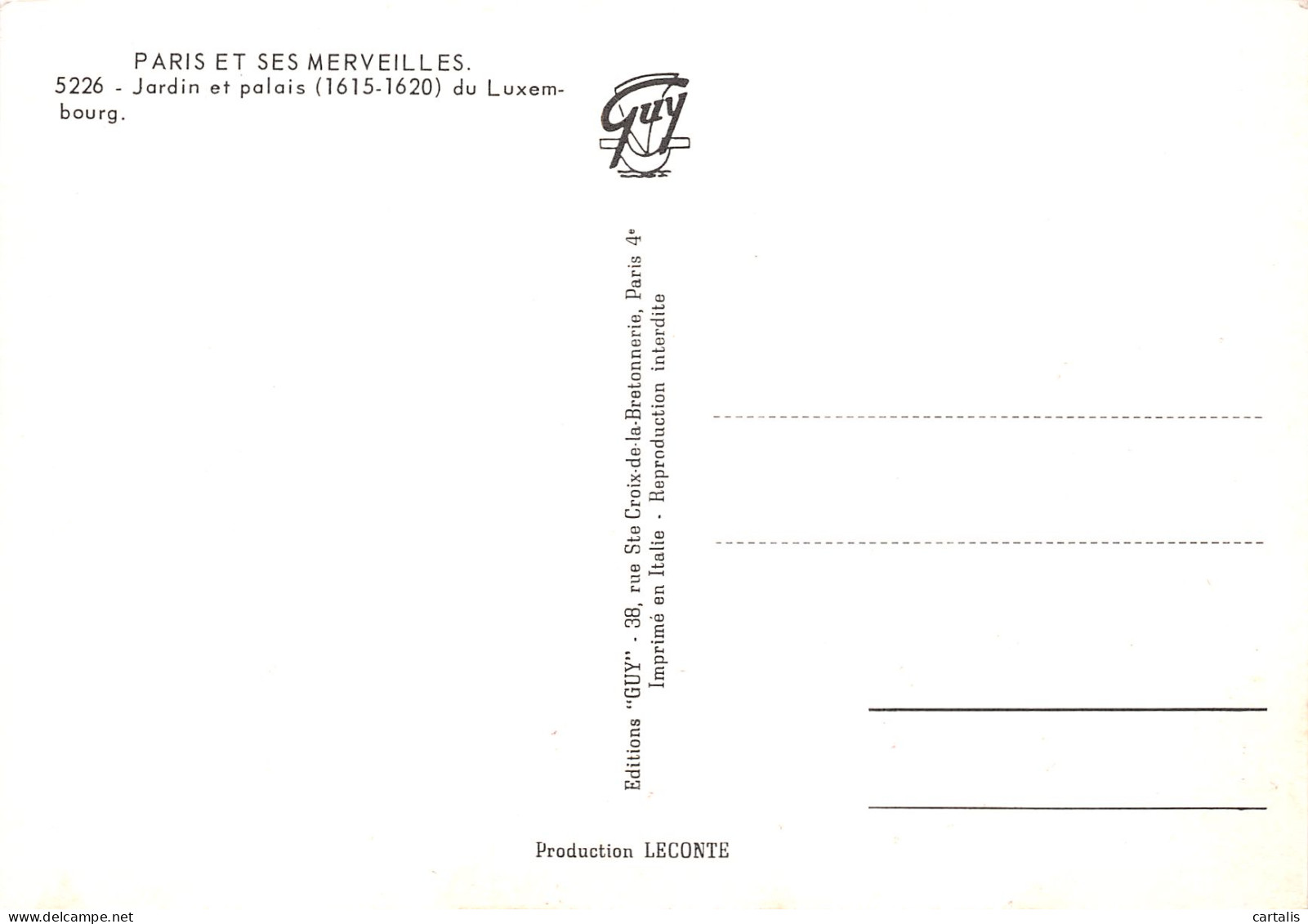75-PARIS JARDIN ET PALAIS DU Luxembourg-N°3773-C/0301 - Autres & Non Classés