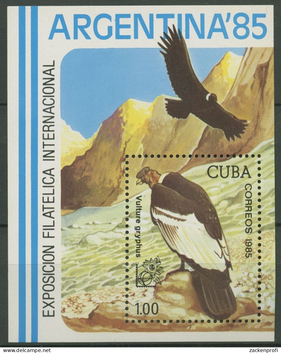 Kuba 1985 ARGENTINA '85: Andenkondor Block 90 Postfrisch (C73799) - Blocs-feuillets