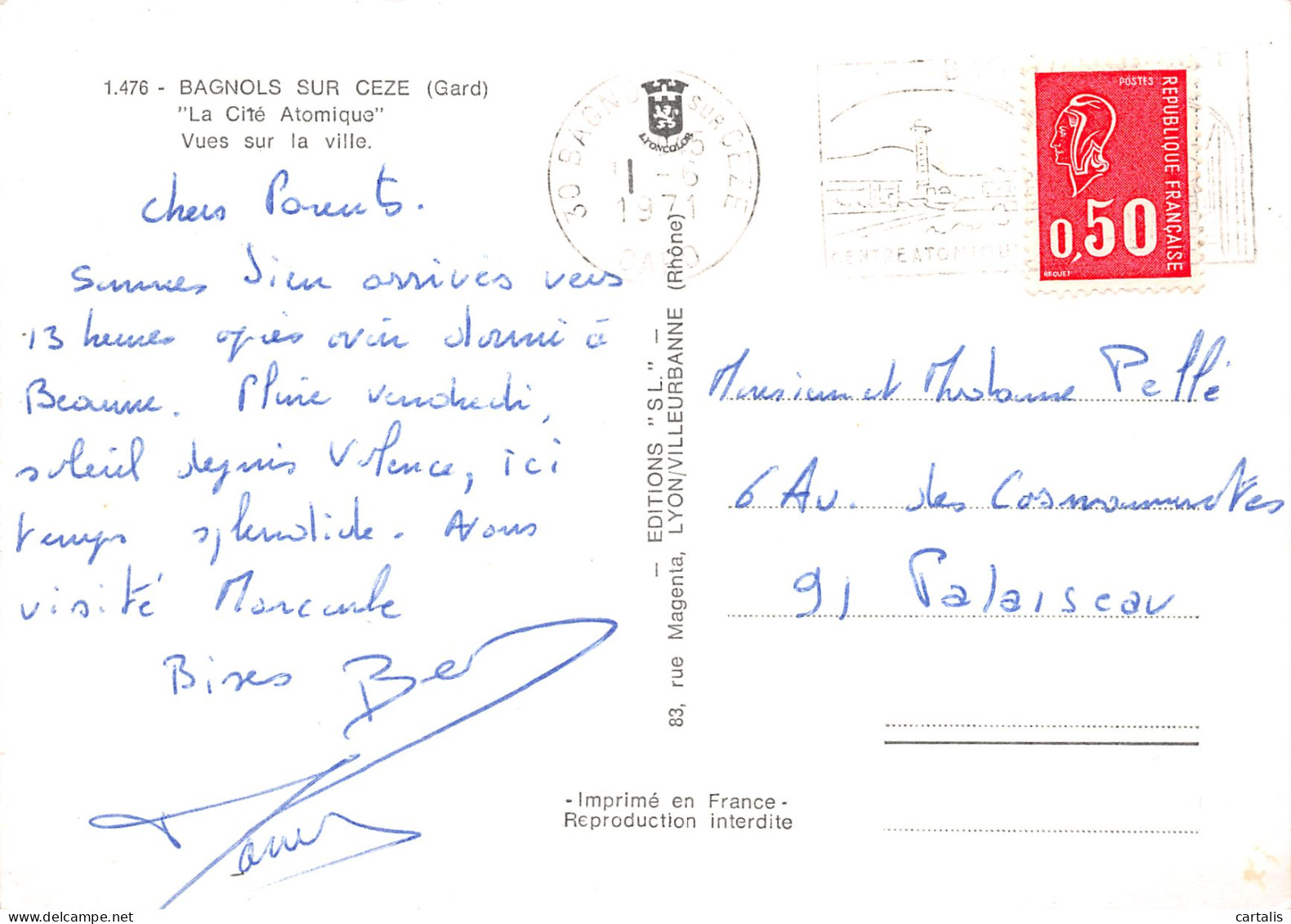 30-BAGNOLS SUR CEZE-N°3774-C/0335 - Bagnols-sur-Cèze