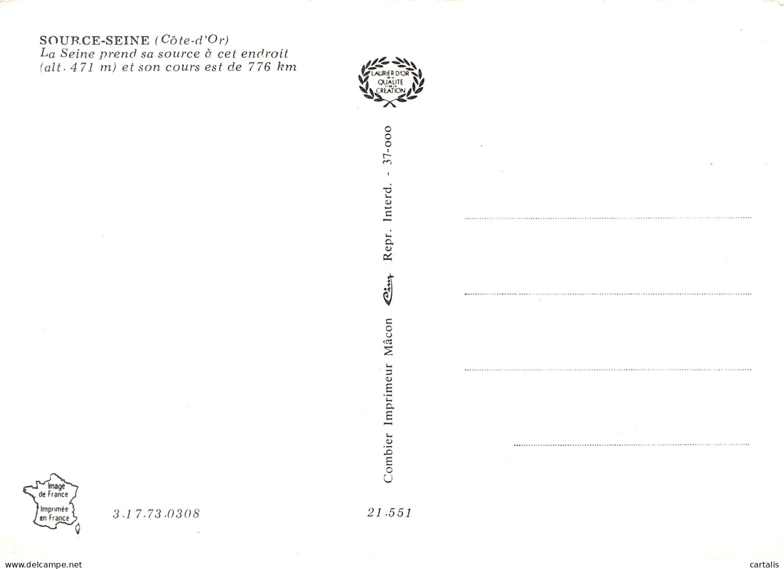 21-SOURCE SEINE-N°3774-C/0333 - Otros & Sin Clasificación