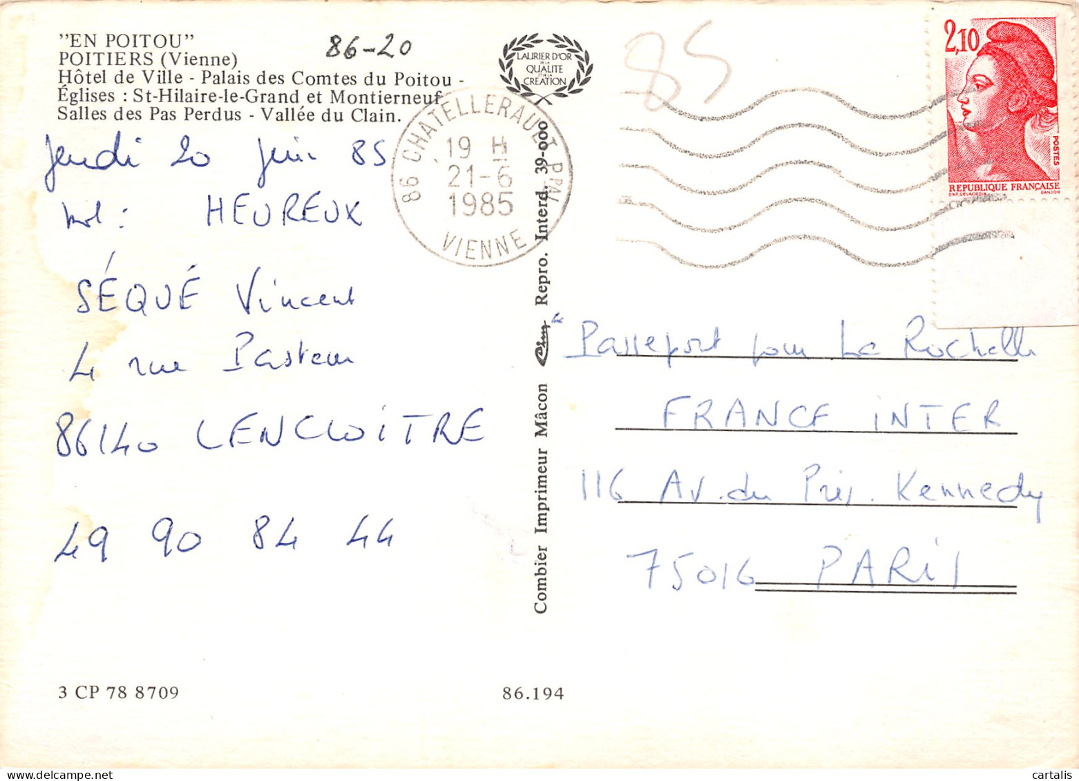 86-POITIERS-N°3774-C/0261 - Poitiers