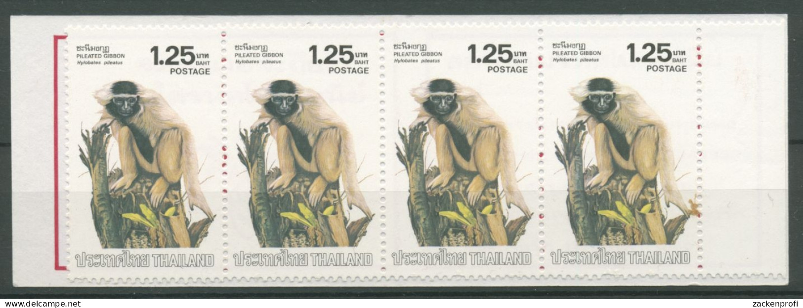 Thailand 1982 Affen Schwarzhandgibbon 1031 MH Postfrisch (C24764) - Tailandia