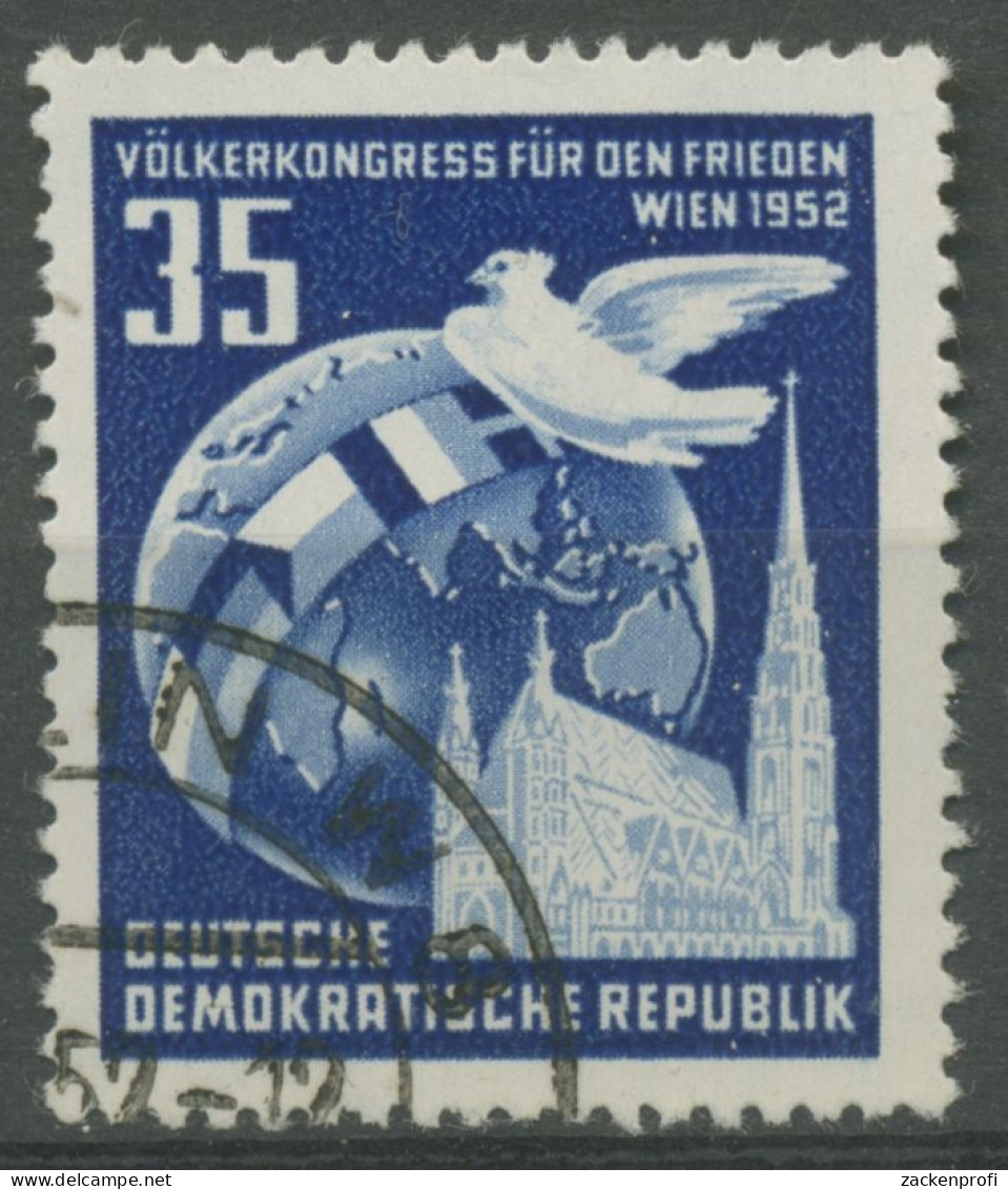 DDR 1952 Völkerkongress F. Den Frieden Y II Wasserzeichen 321 Y II Massenstempel - Oblitérés