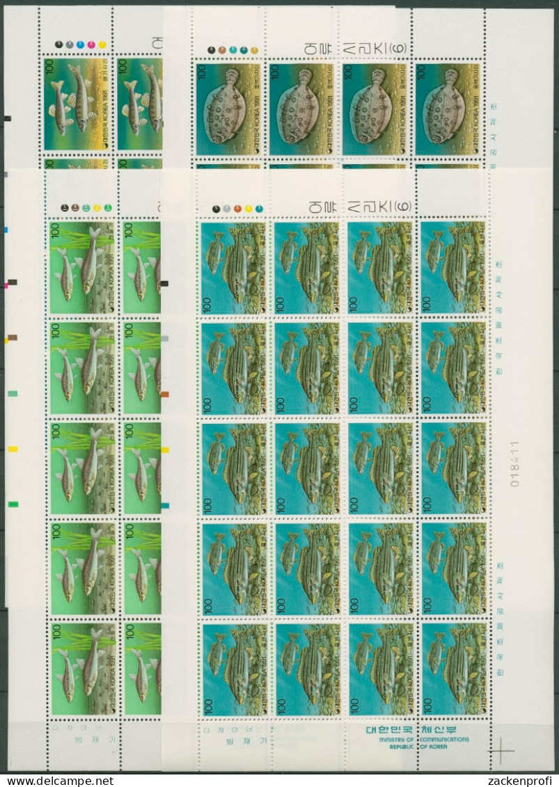 Korea (Süd) 1991 Fische 1669/72 K Postfrisch (SG6494) - Korea, South