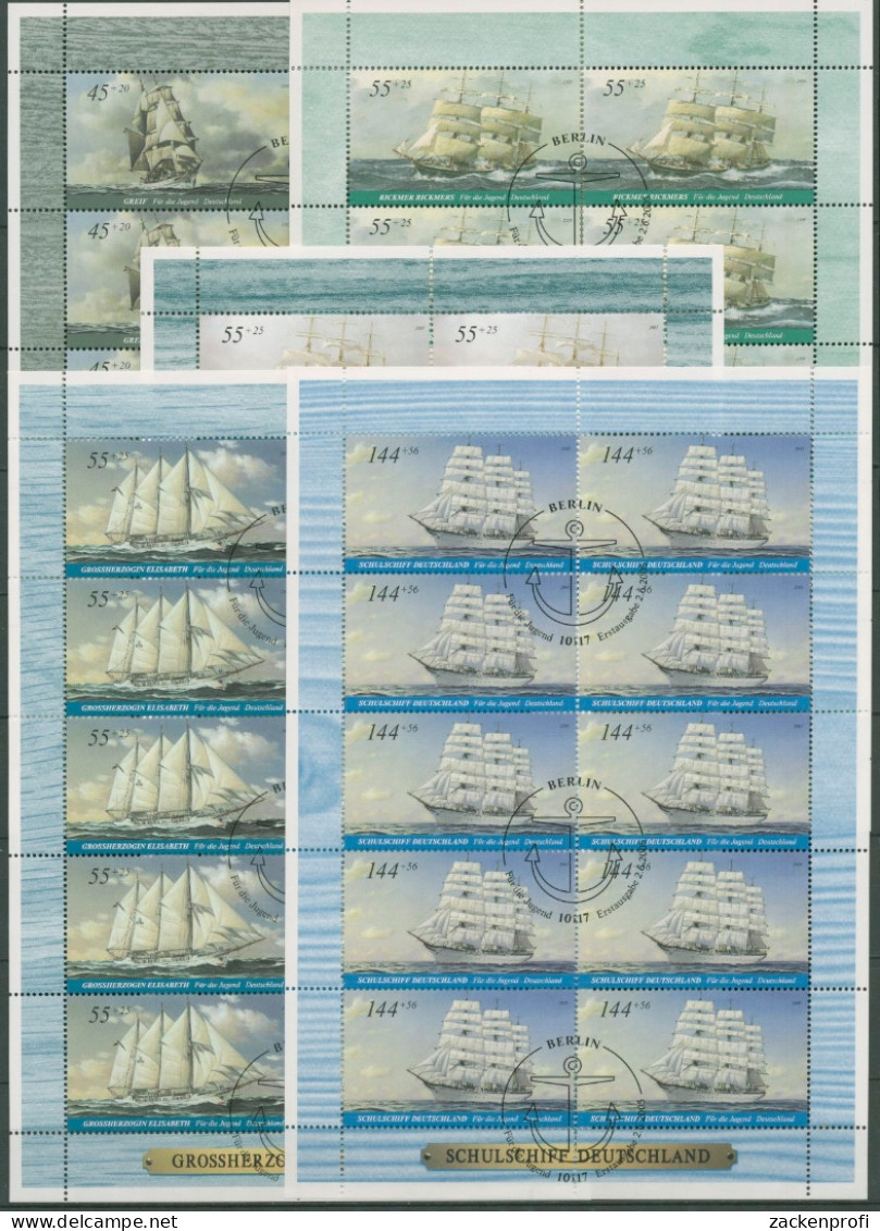 Bund 2005 Segelschiffe Großsegler Kleinbogen 2464/68 K Gestempelt (C15723) - Other & Unclassified
