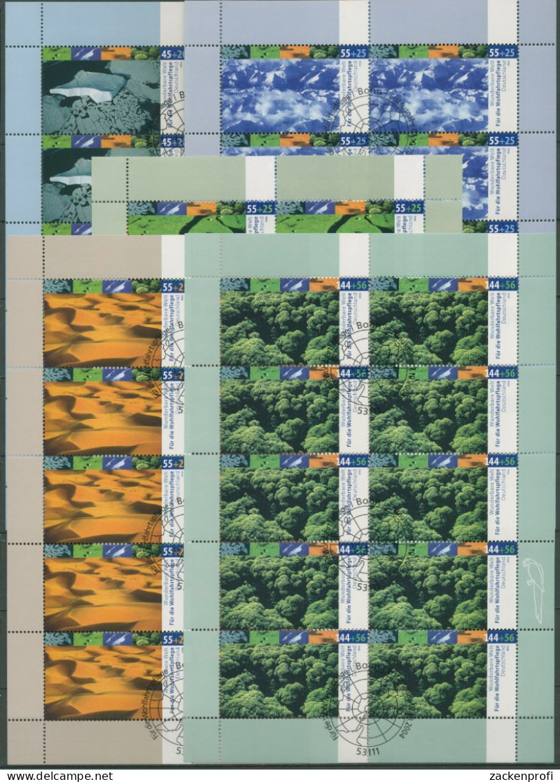 Bund 2004 Wohlfahrt: Klimazonen Kleinbogen 2423/27 K Gestempelt (C15695) - Andere & Zonder Classificatie
