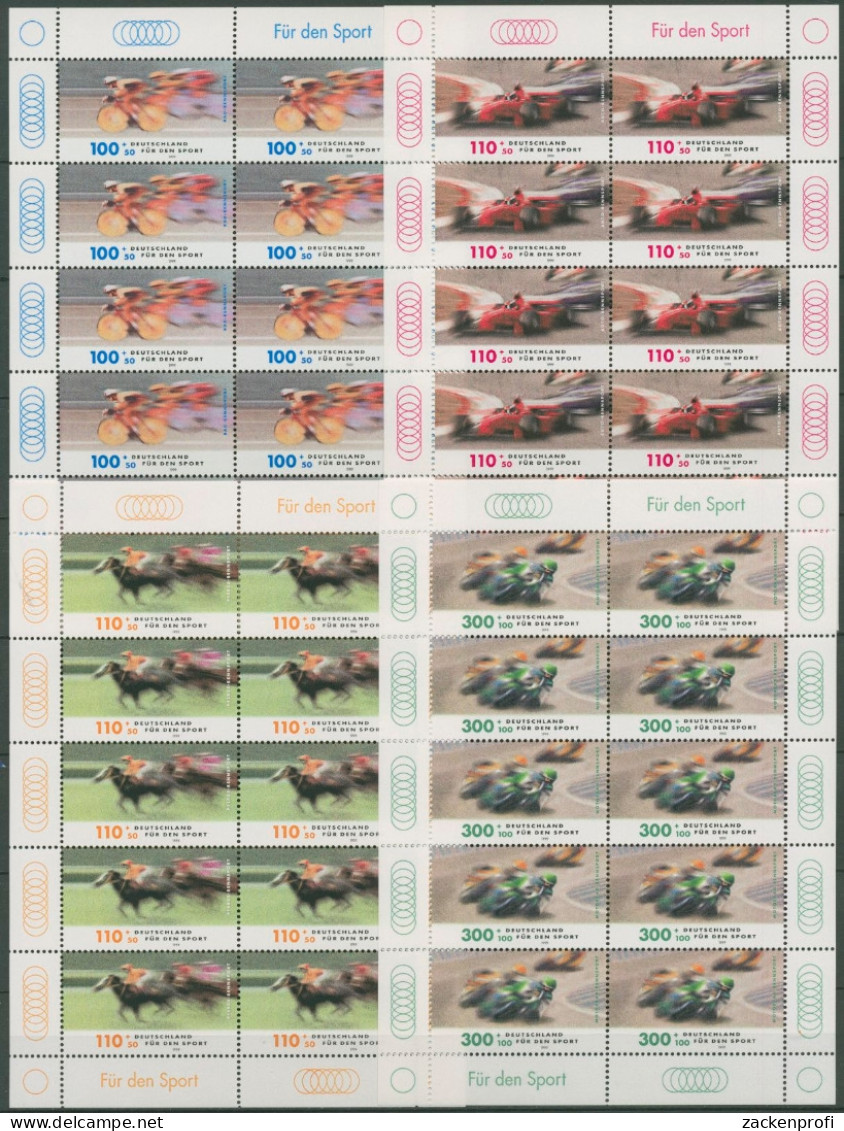 Bund 1999 Sporthilfe: Rennsport Kleinbogen 2031/34 K Postfrisch (C15372) - Other & Unclassified