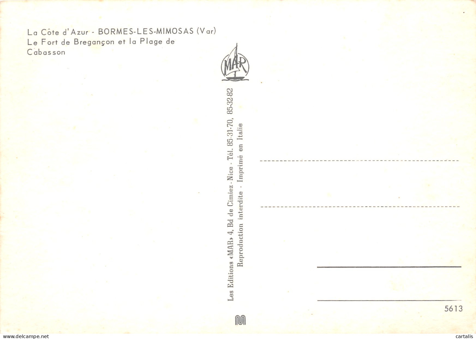 83-BORMES LES MIMOSAS-N°3774-A/0269 - Bormes-les-Mimosas