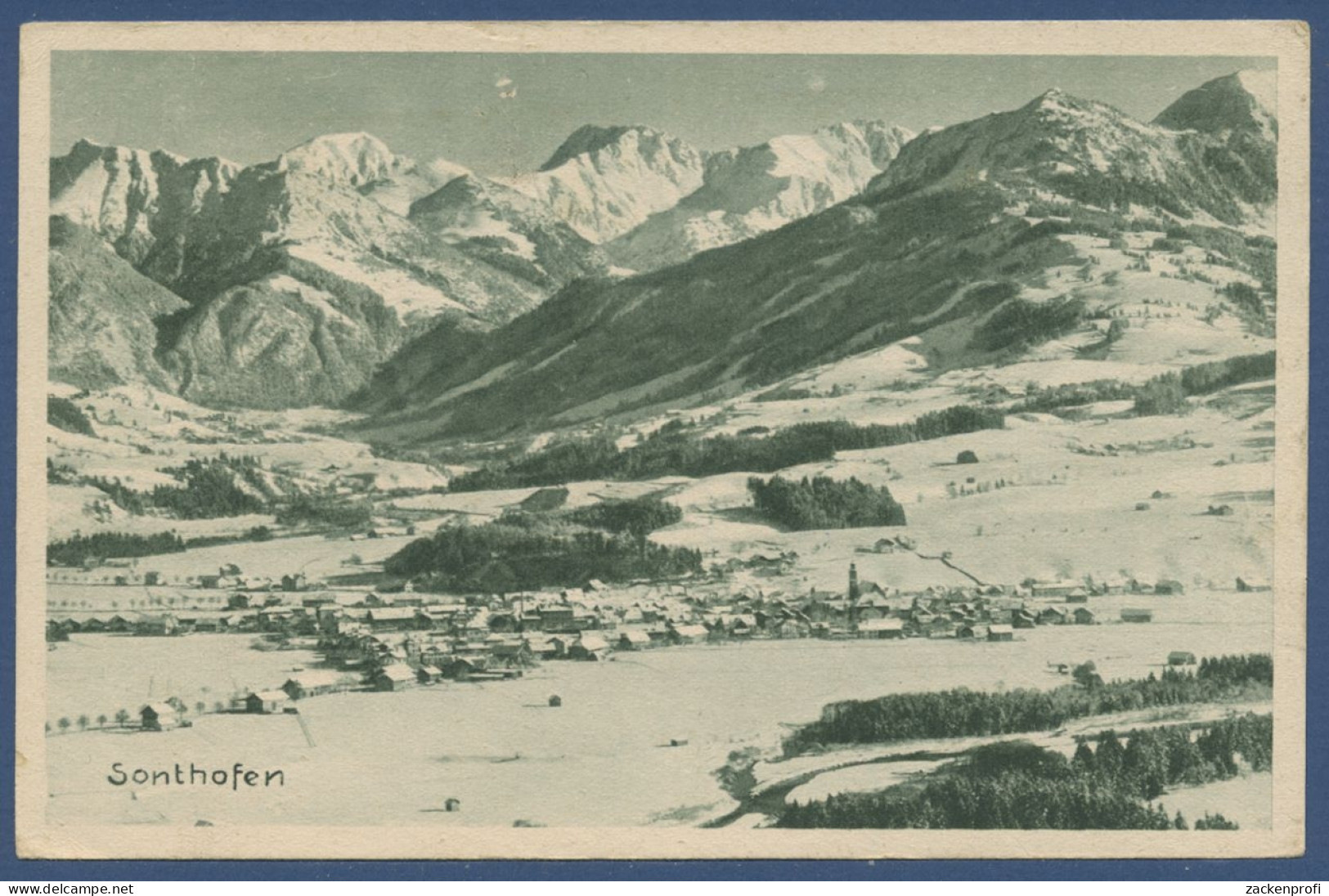 Sonthofen Wintersportplatz Im Allgäu, Gelaufen 1922 (AK1112) - Sonthofen