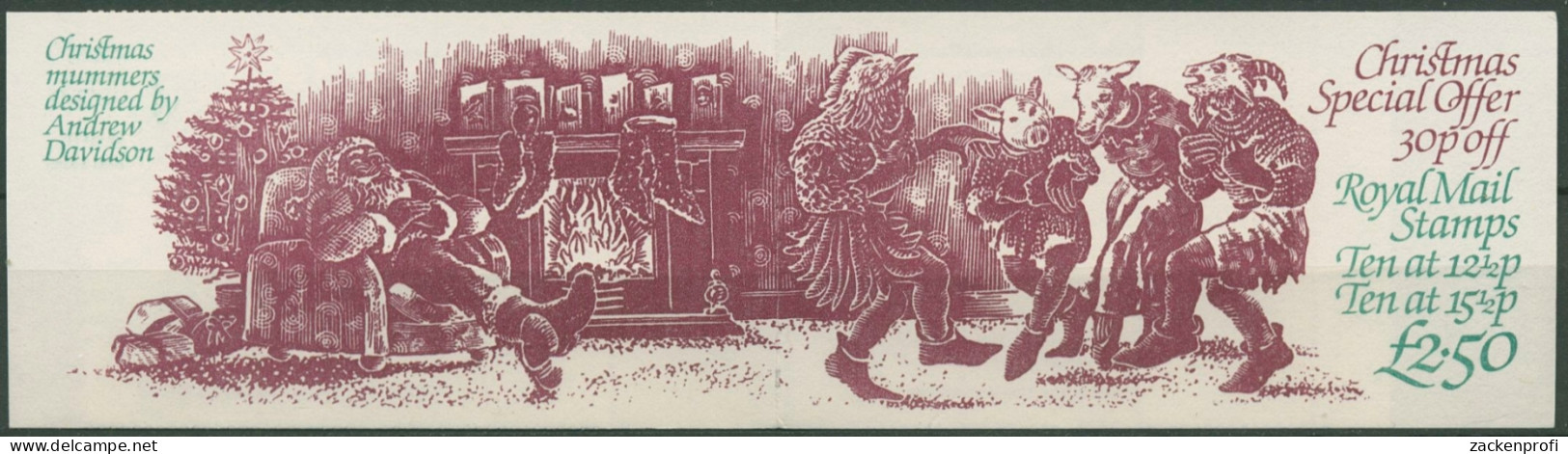 Großbritannien 1982 Weihnachten: "Christmas Mummers" MH 62 Postfrisch (D74545) - Carnets