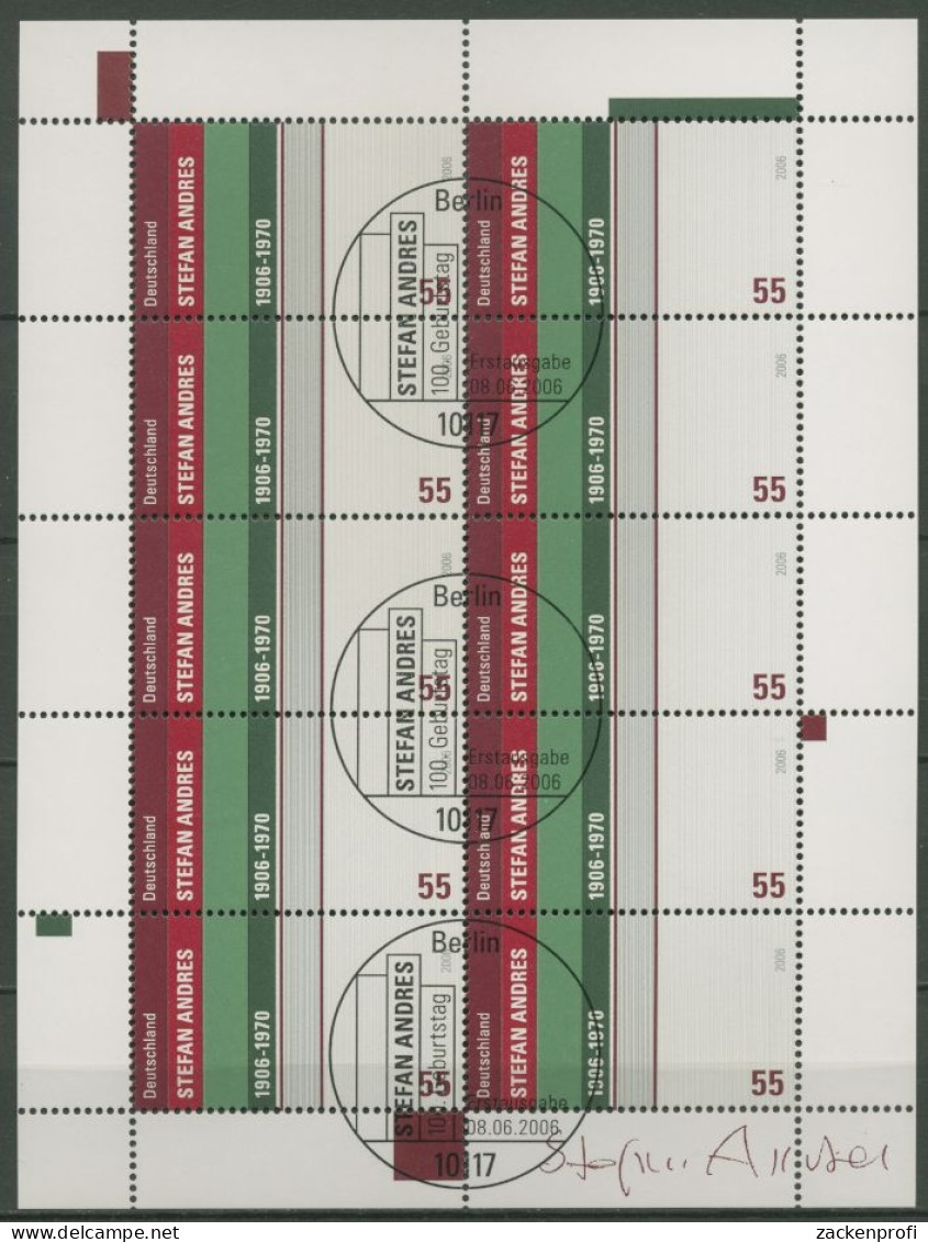 Bund 2006 100. Geb. Von Stefan Andreas Kleinbogen 2545 K Gestempelt (C15771) - Other & Unclassified