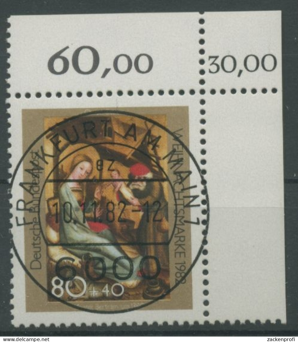 Bund 1982 Weihnachten 1161 KBWZ Gestempelt - Usati