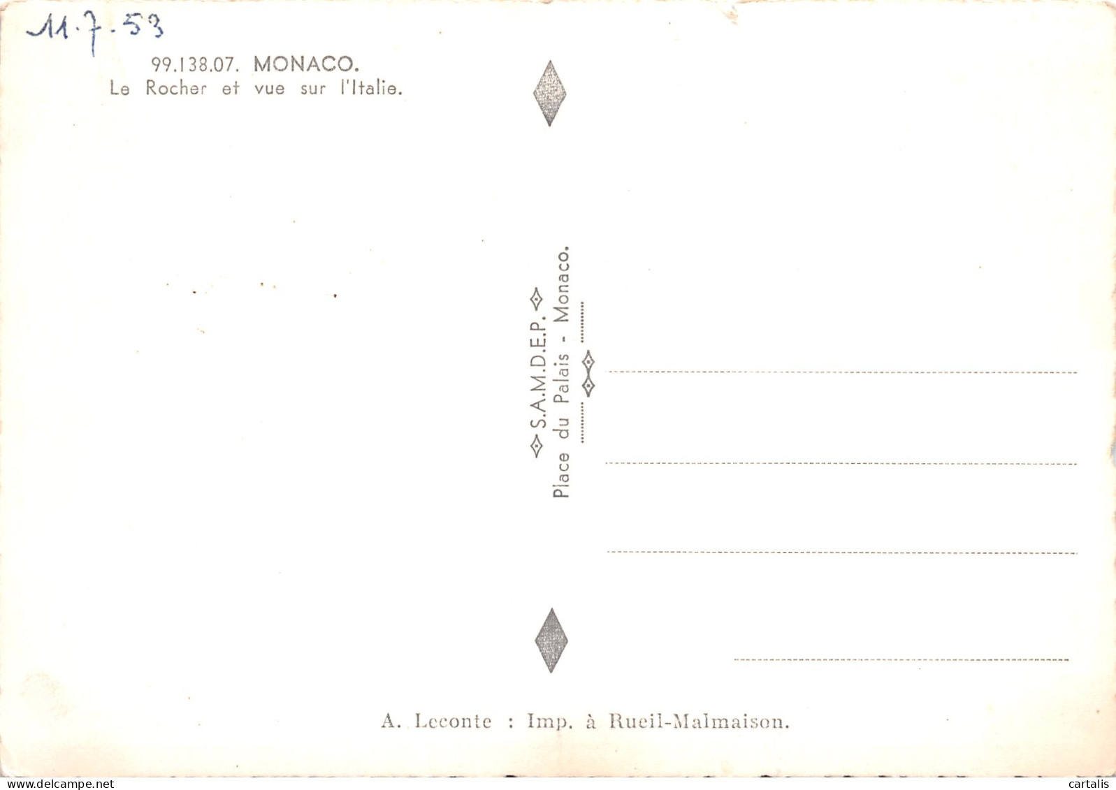 06-MONACO-N°3775-A/0141 - Sonstige & Ohne Zuordnung