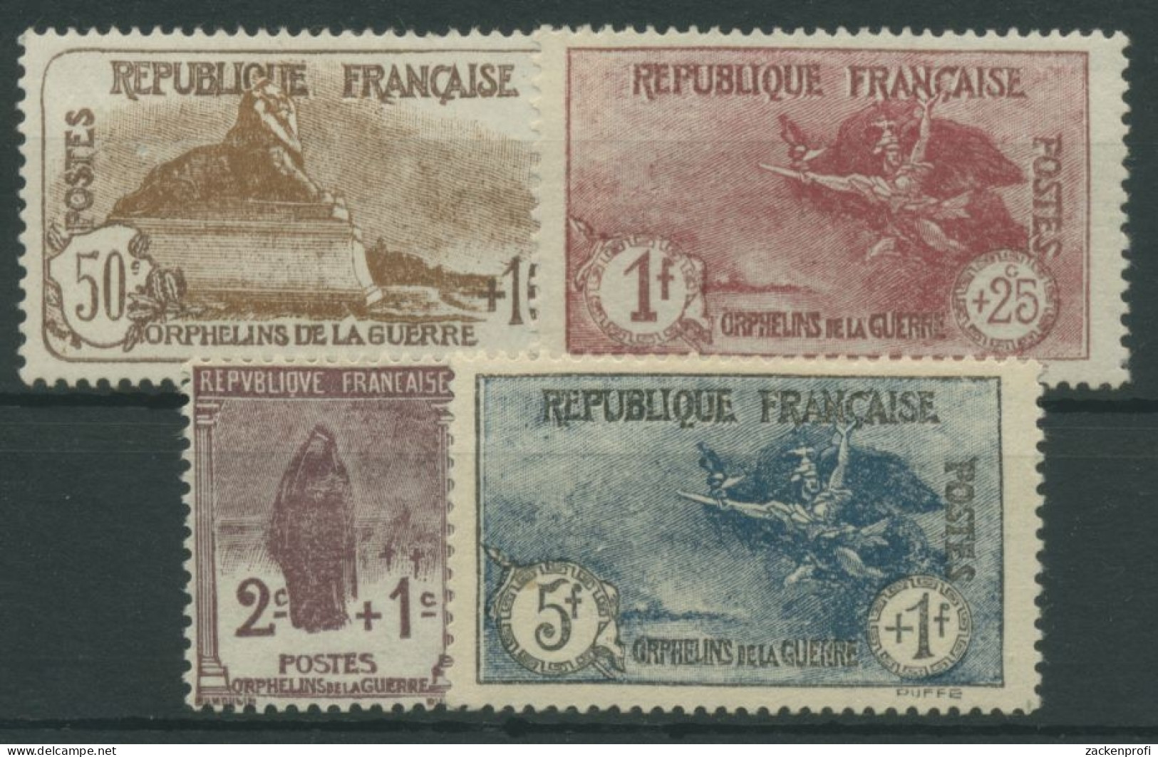 Frankreich 1926 Kriegswaisen 211/14 Mit Falz - Unused Stamps