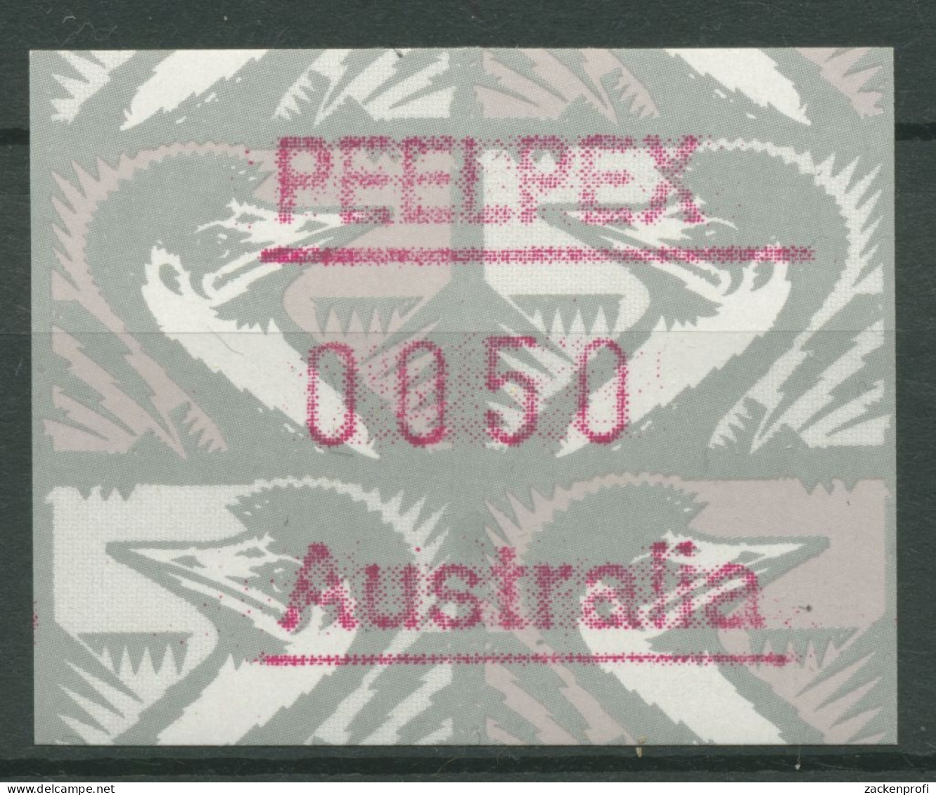 Australien 1992 Emus PEELPEX '92 Tamworth Automatenmarke 25 Postfrisch - Vignette [ATM]