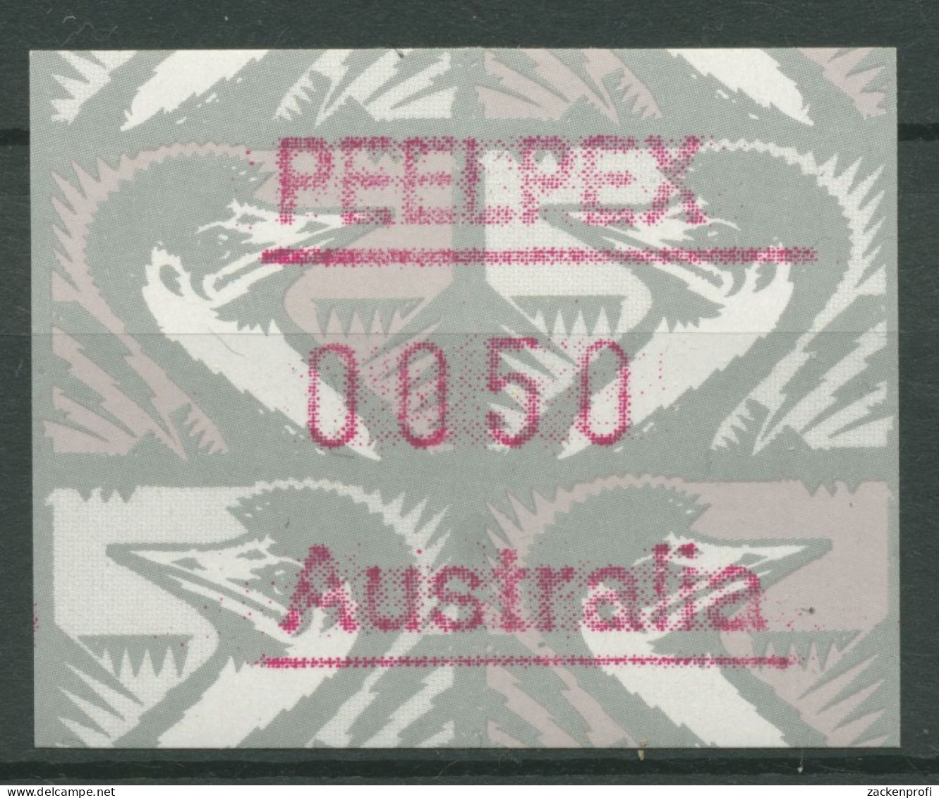 Australien 1992 Emus PEELPEX '92 Tamworth Automatenmarke 25 Postfrisch - Automatenmarken [ATM]