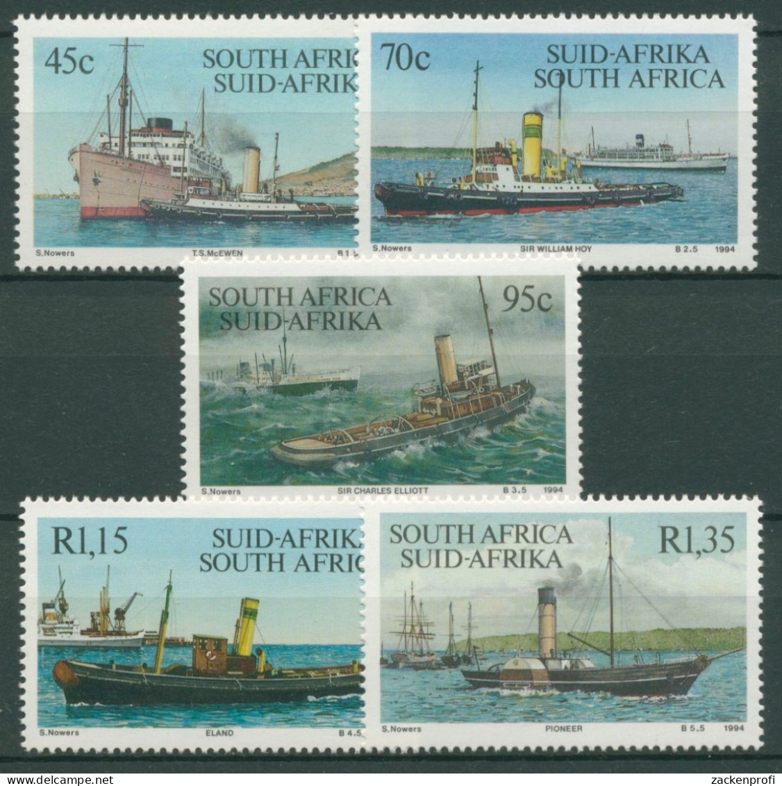 Südafrika 1994 Schiffe Schlepper 930/34 Postfrisch - Unused Stamps