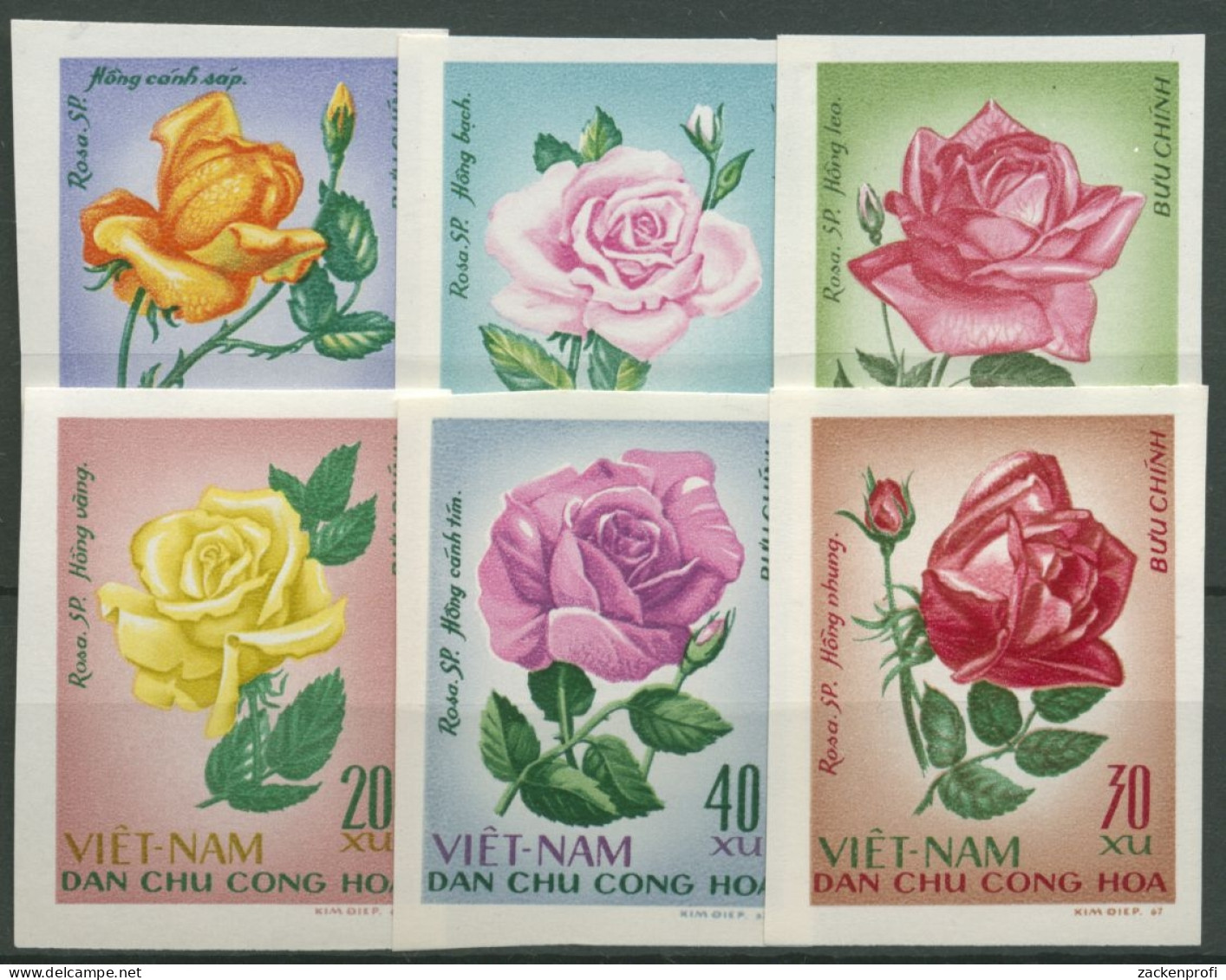 Vietnam 1968 Rosen 526/31 B Ungebraucht O.G. - Vietnam