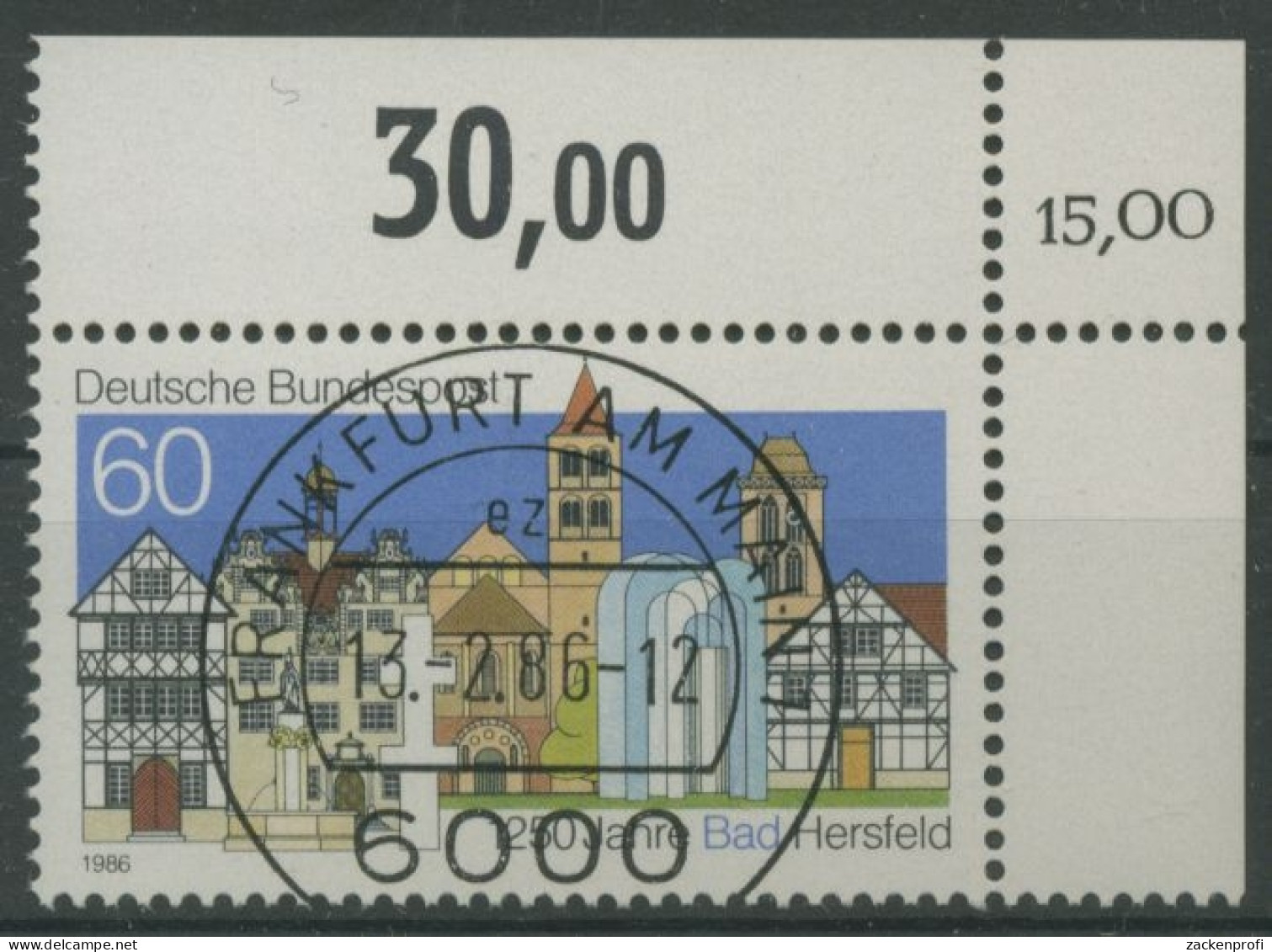 Bund 1986 1250 Jahre Bad Hersfeld 1271 KBWZ Gestempelt (R16018) - Usados