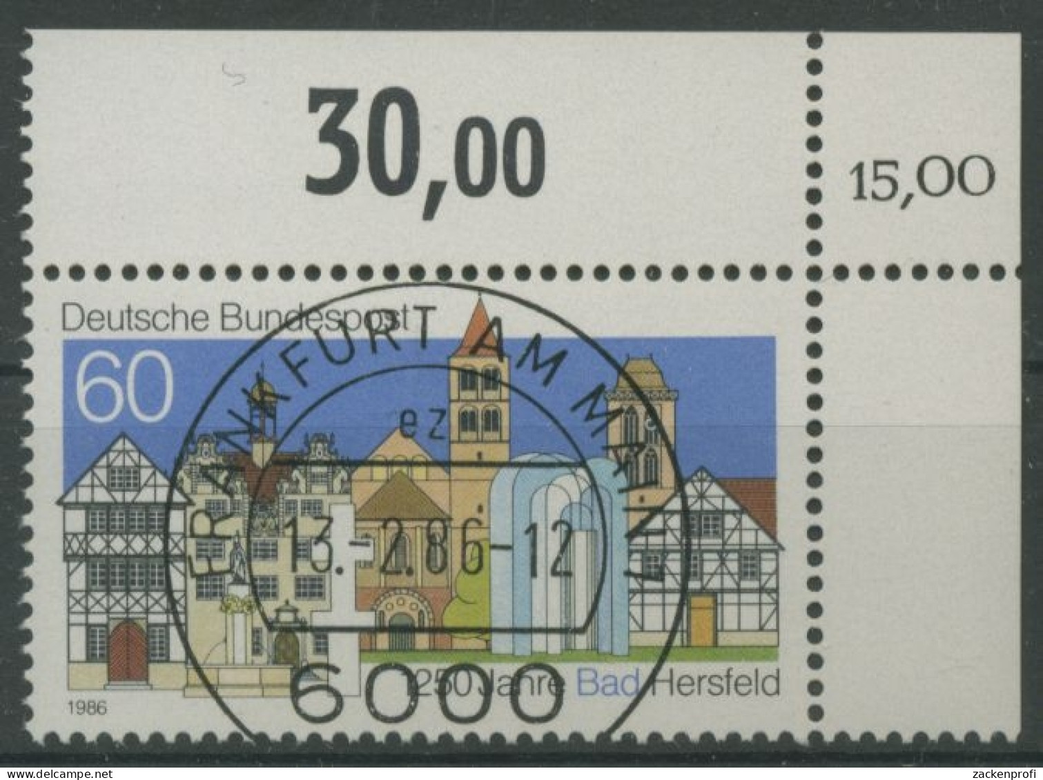 Bund 1986 1250 Jahre Bad Hersfeld 1271 KBWZ Gestempelt (R16018) - Gebruikt