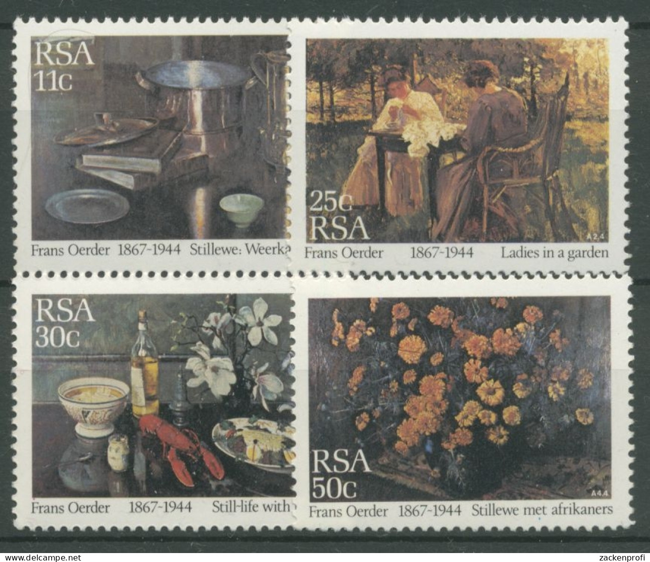 Südafrika 1985 Gemälde Stilleben Blumen 665/68 Postfrisch - Neufs