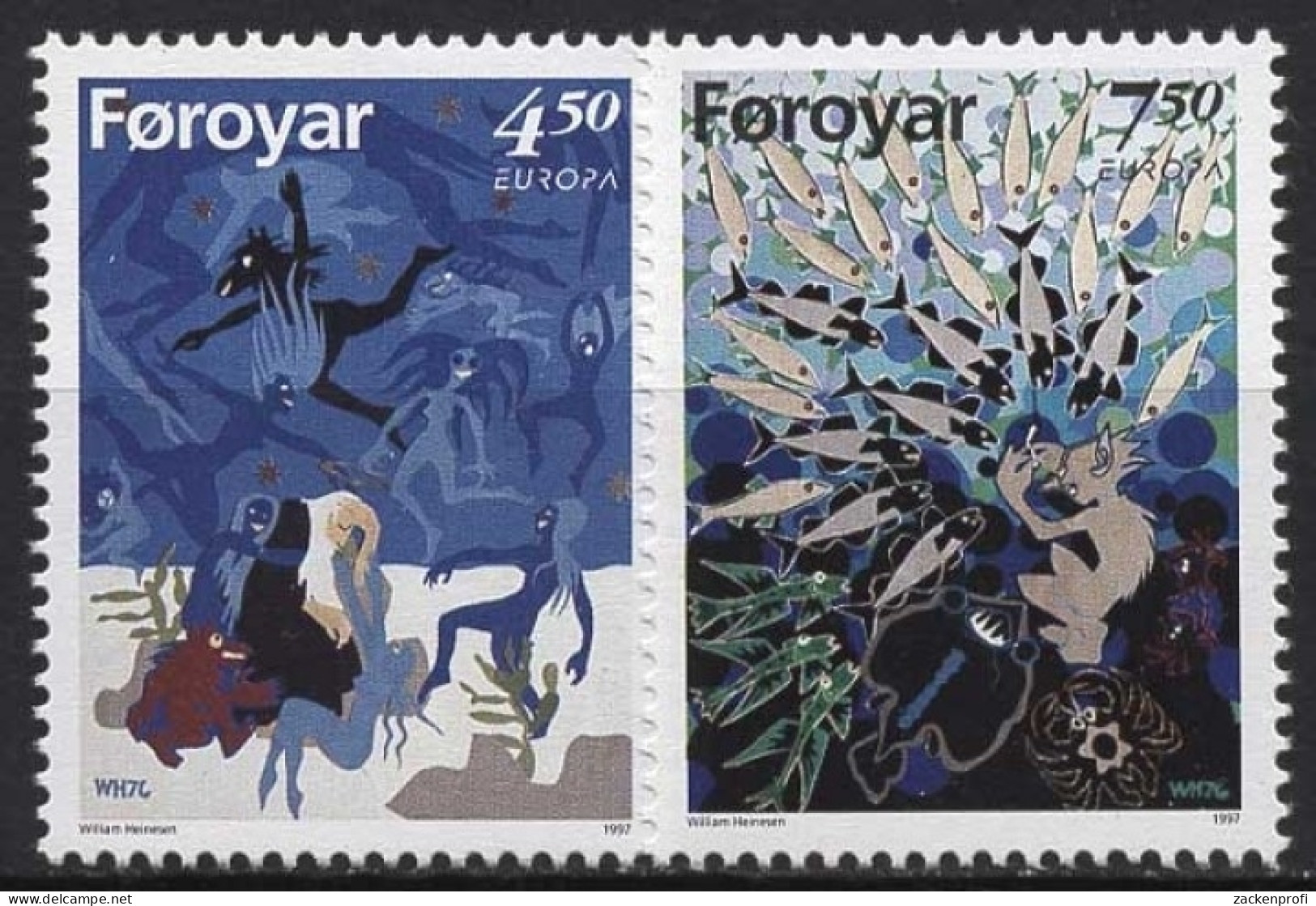 Färöer 1997 Europa CEPT: Sagen Und Legenden 317/18 Postfrisch - Féroé (Iles)