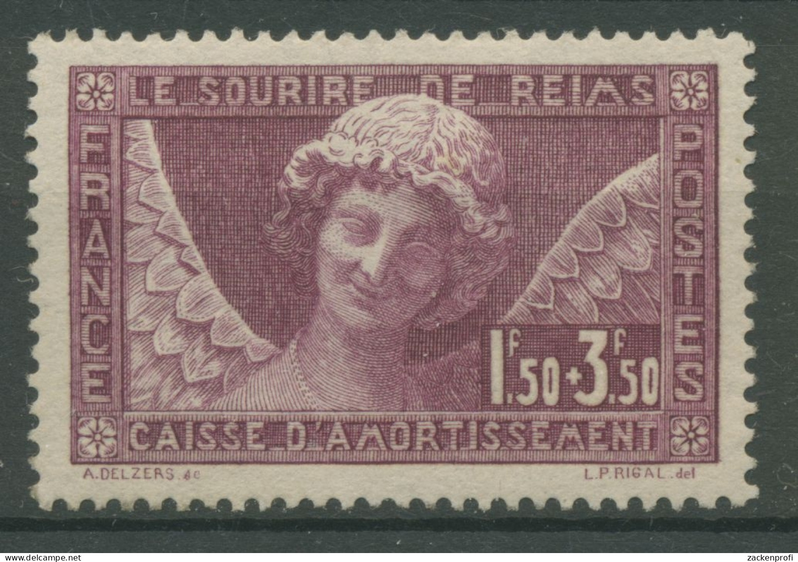 Frankreich 1930 Staatsschuldentilgungskasse Das Lächeln Von Reims 248 Mit Falz - Neufs