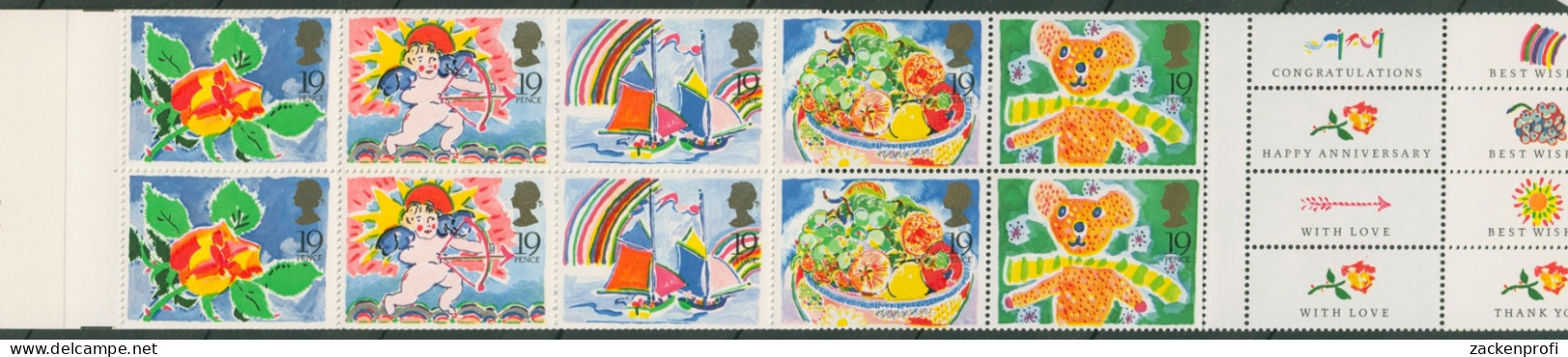 Großbritannien 1989 Glückssymbole MH 84 Postfrisch (D74546) - Postzegelboekjes