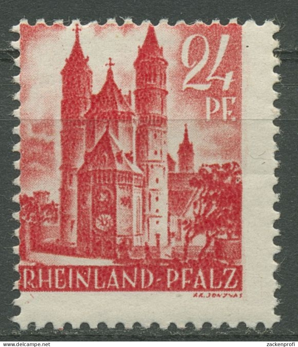 Französische Zone: Rheinland-Pfalz 1947 Type III, 8 Yv III Verzähnt Postfrisch - Renania-Palatinado