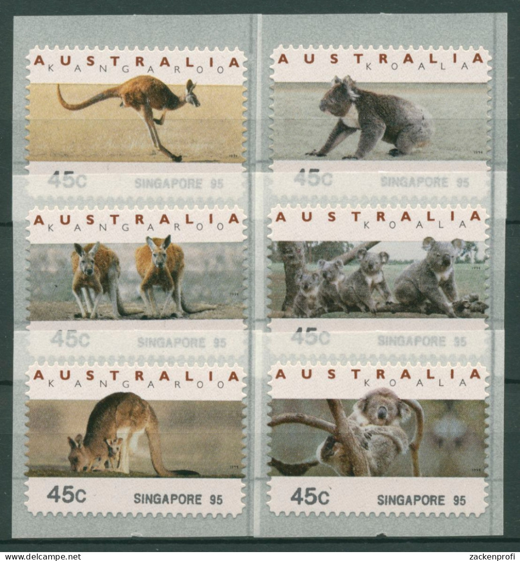 Australien 1994 Känguruh Koala Automatenmarken 40/45.1 SINGAPORE 95 Postfrisch - Machine Labels [ATM]