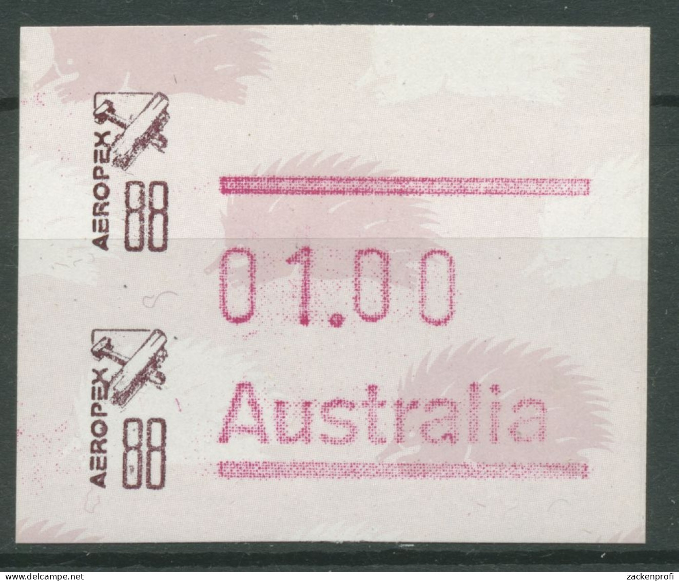 Australien 1988 AEROPEX '88 Adelaide Automatenmarke 10 Postfrisch - Viñetas De Franqueo [ATM]