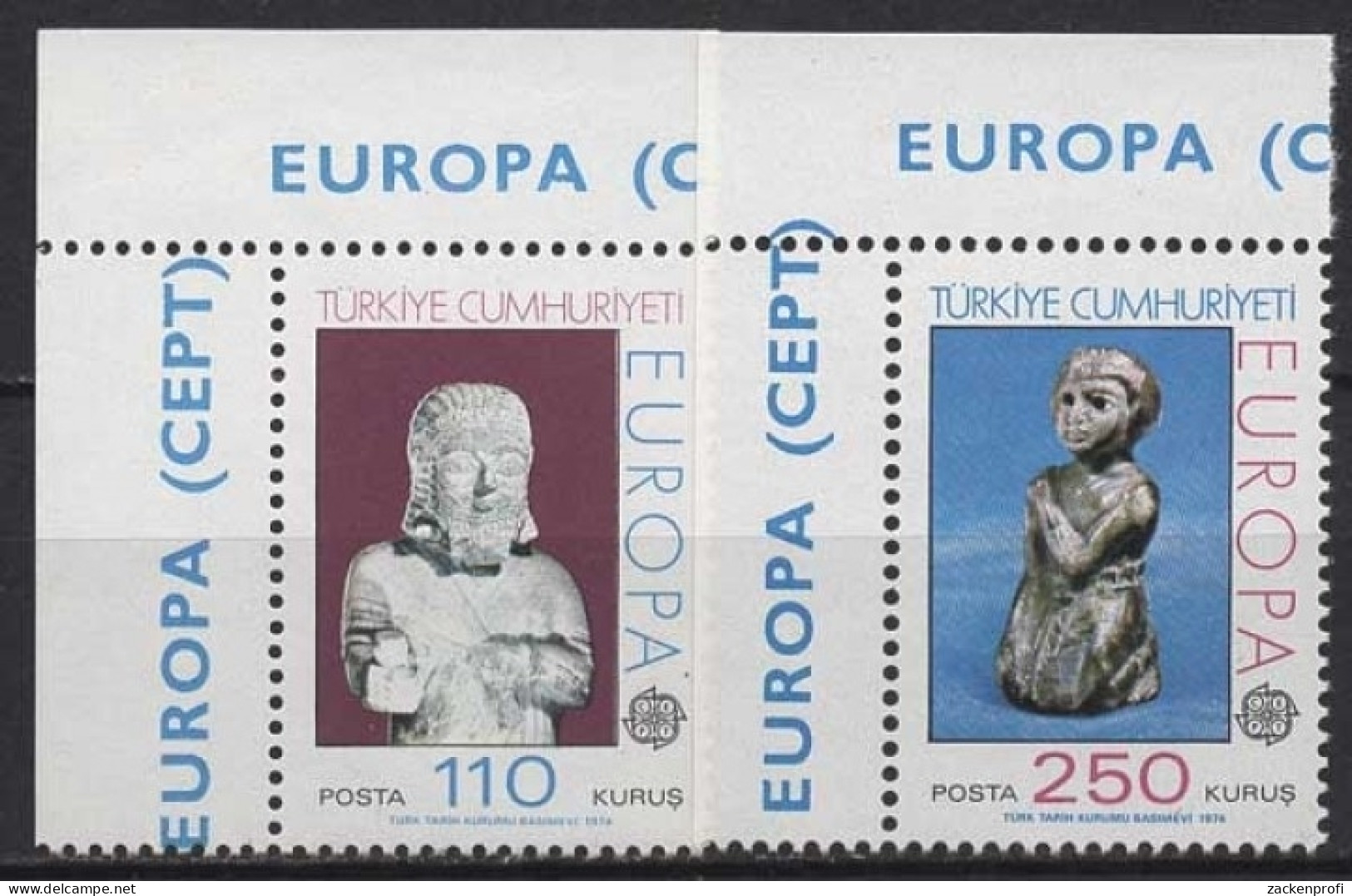 Türkei 1974 Europa: Skulpturen 2320/21 Postfrisch - Unused Stamps