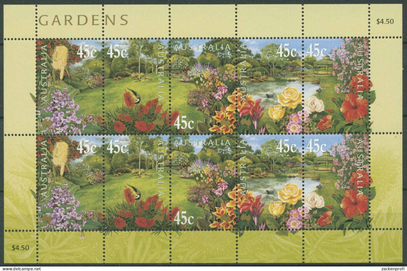 Australien 2000 Int. Blumen- U. Gartenschau 1907/11 K Postfrisch (C25610) - Blocks & Kleinbögen