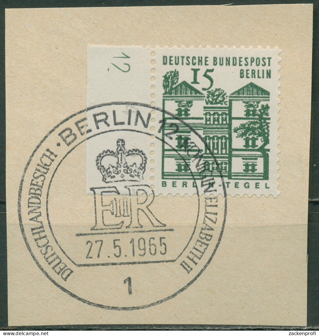 Berlin 1964/65 Kleine Bauwerke Mit Druckerzeichen 243 DZ 12 Gestempelt - Usati