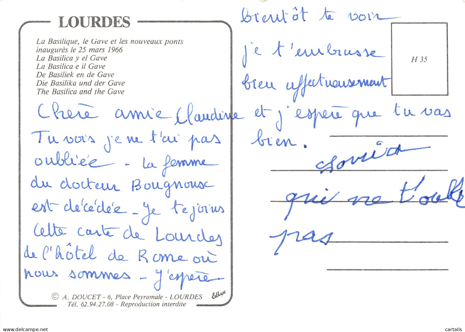 65-LOURDES-N°3774-D/0299 - Lourdes