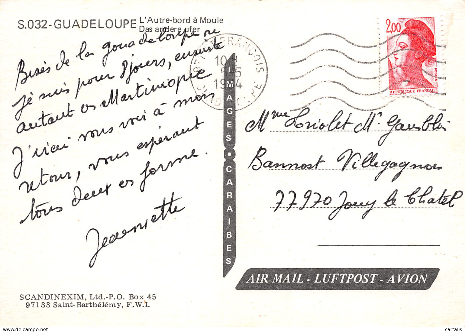 971-GUADELOUPE L AUTRE BORD A MOULE-N°3774-D/0283 - Other & Unclassified