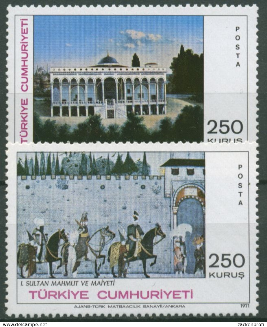 Türkei 1971 Gemälde Von Ressam Cemal 2244/45 Postfrisch - Unused Stamps