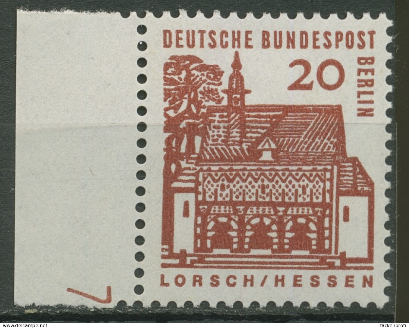 Berlin 1964/65 Kleine Bauwerke Mit Druckerzeichen 244 DZ 7 Postfrisch - Nuevos