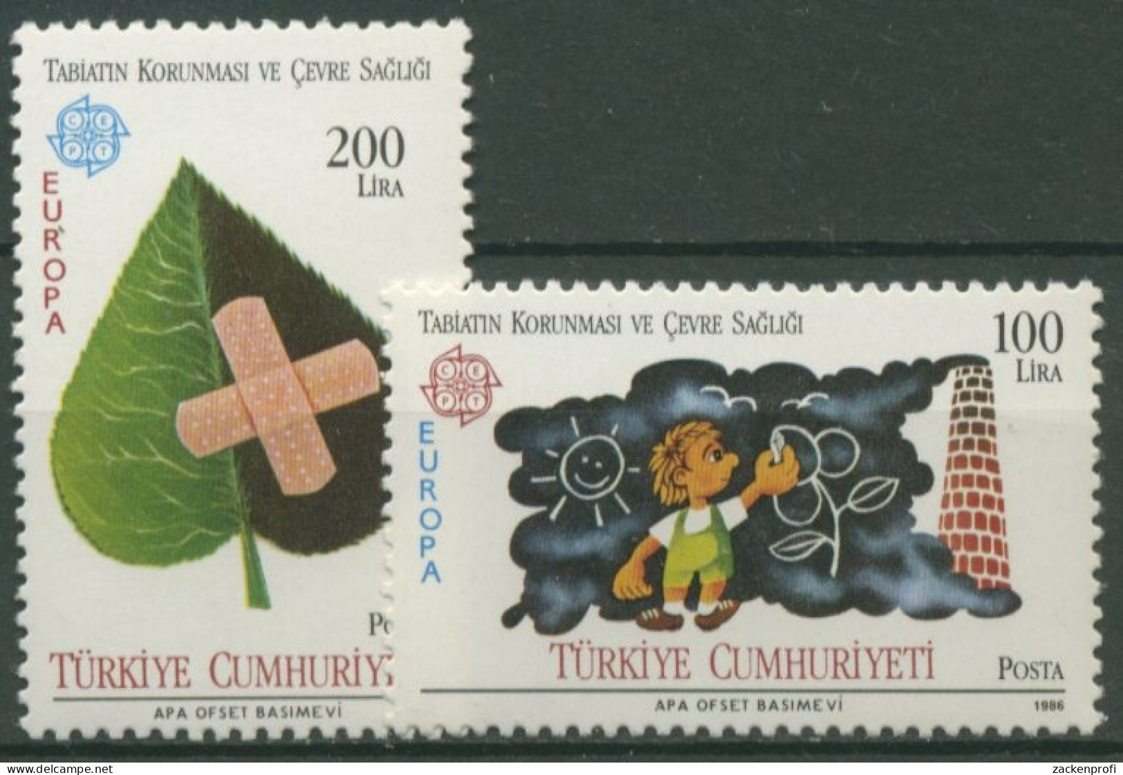 Türkei 1986 Europa: Natur- Und Umweltschutz 2738/39 Postfrisch - Unused Stamps