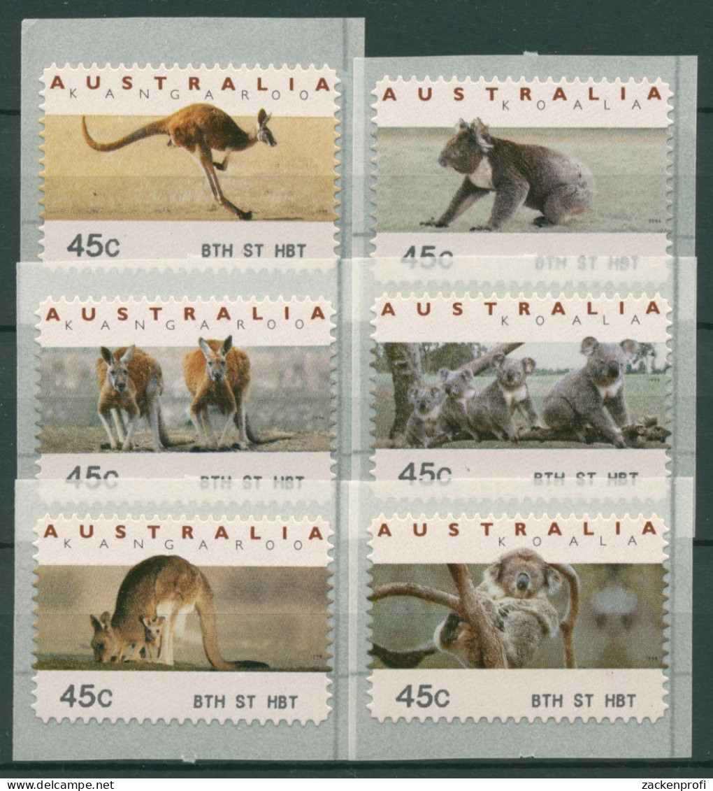 Australien 1994 Känguruh Koala Automatenmarken 40/45.1 BTH ST HBT Postfrisch - Viñetas De Franqueo [ATM]