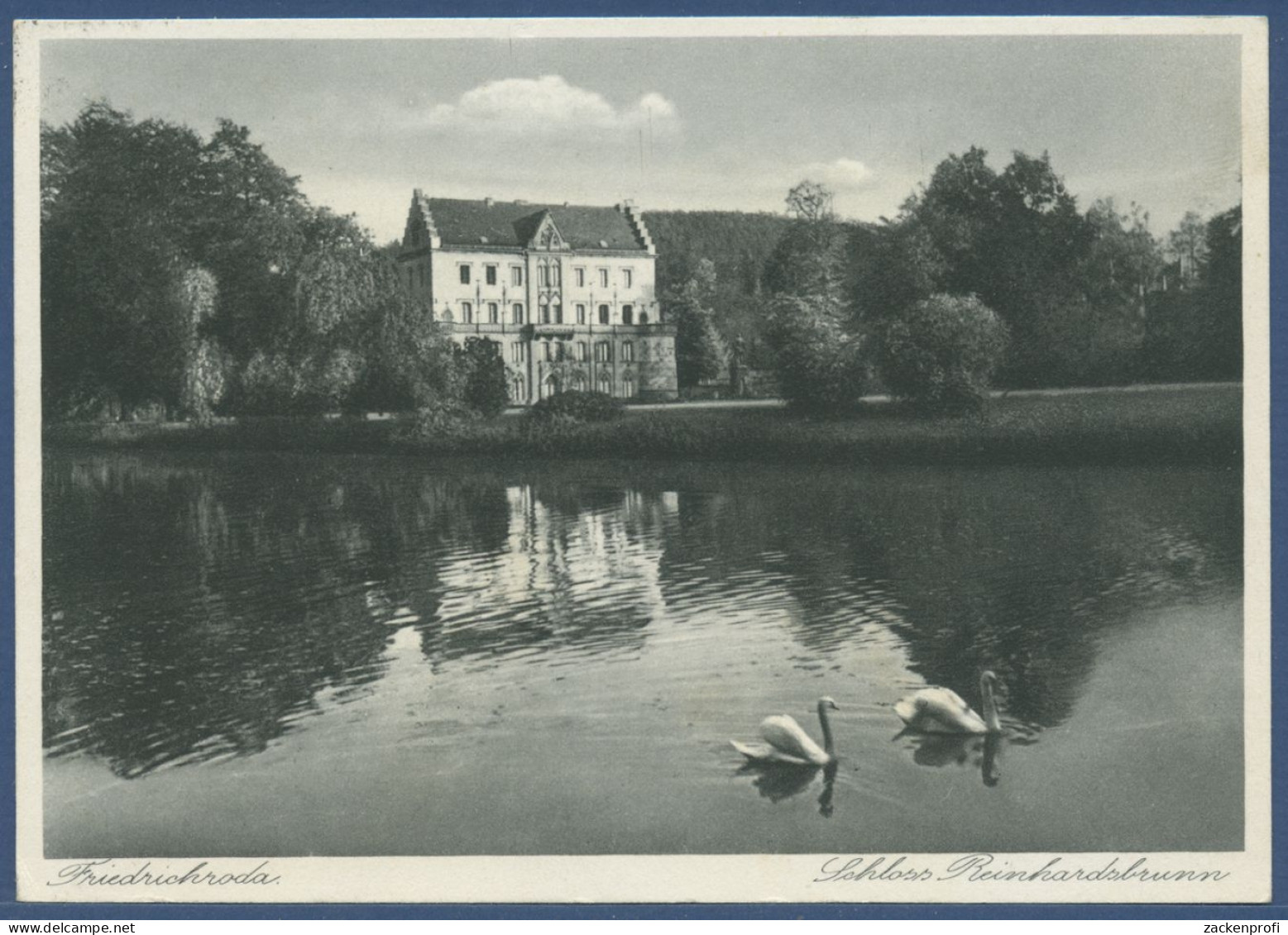 Friedrichroda Schloß Reinhardsbrunn, Gelaufen 1937 (AK2274) - Friedrichroda