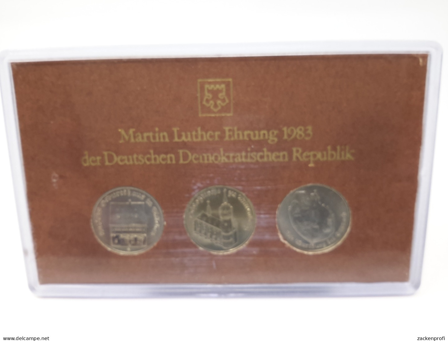 DDR 1983 Themensatz Martin-Luther Ehrung 3 X 5 Mark, Wartburg 1982, St (m1617) - Sets De Acuñados &  Sets De Pruebas