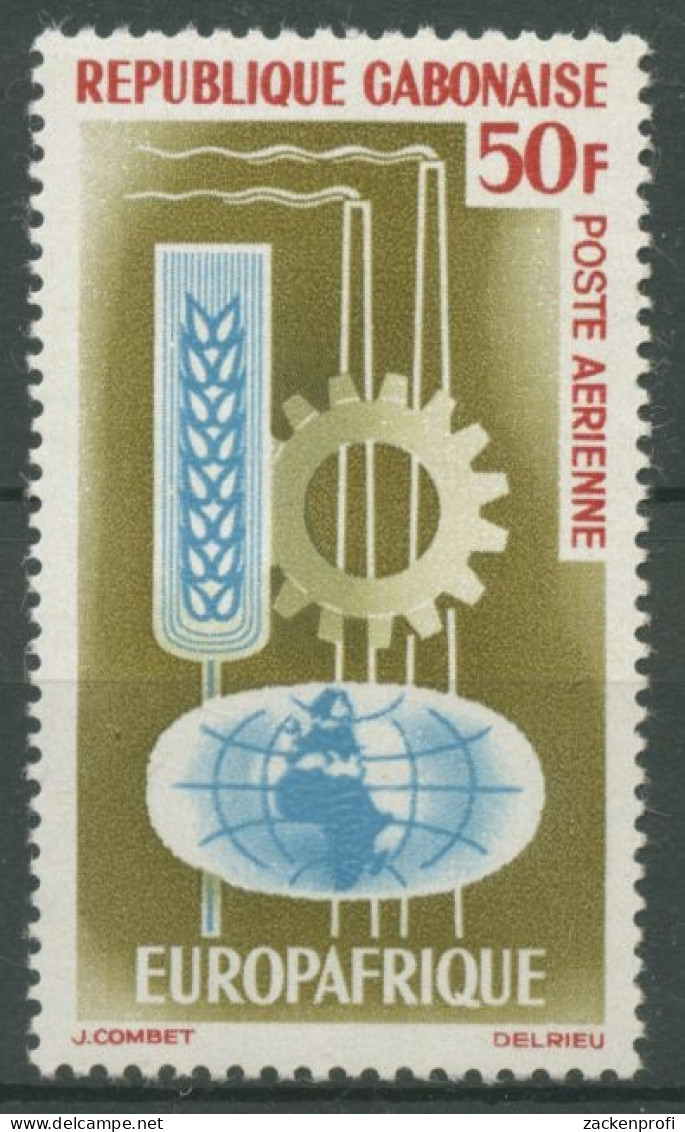 Gabun 1964 Wirtschaftsvertrag Mit Europa 202 Postfrisch - Gabón (1960-...)