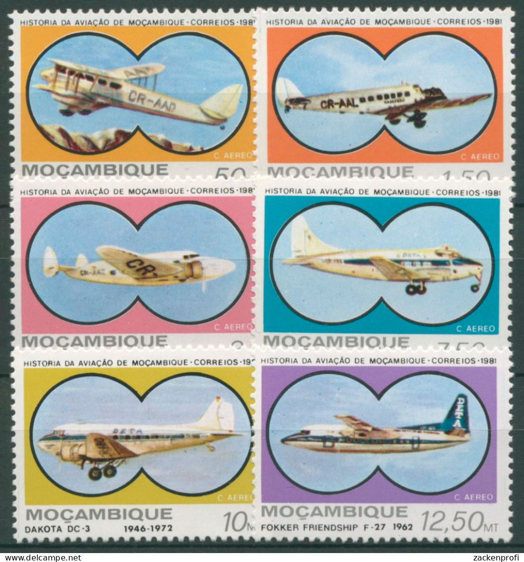 Mocambique 1981 Geschichte Der Luftfahrt Flugzeuge 810/15 Postfrisch - Mozambico